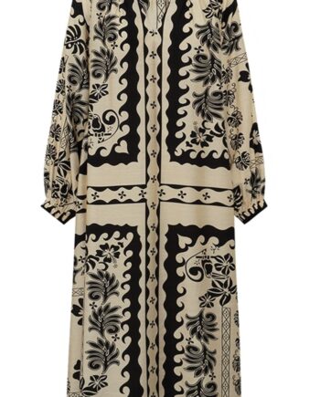 Gossia Kjole Magny Black Creme Print