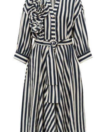 Gossia Kjole Piper Navy Creme Stripes
