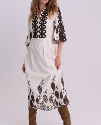 Gossia Kjole Safina Creme Brown