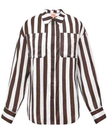 Gossia Skjorte Nora Brown Stripes