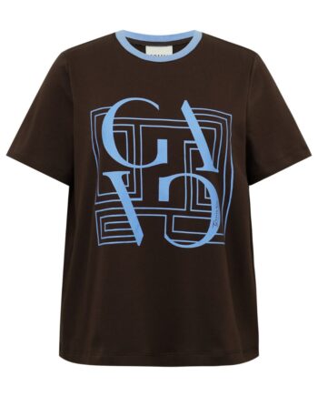 Gossia  -shirt Bas Chocolate   Blue Print