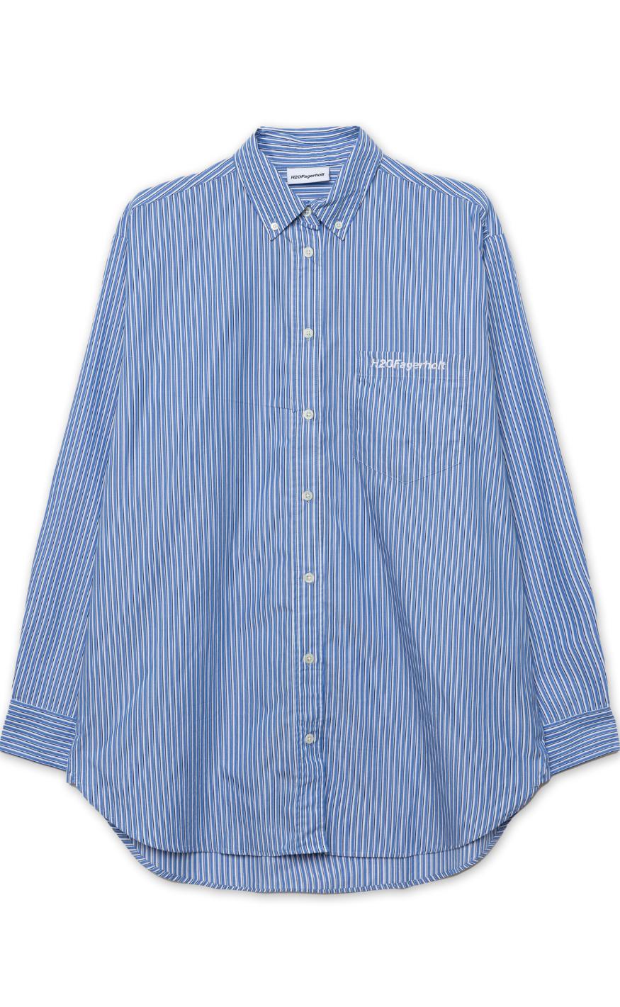 H2o Fagerholt Skjorte Holiday Blue Stripe
