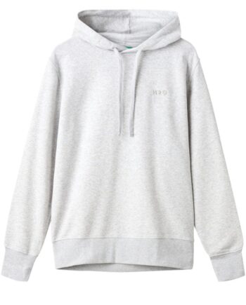 H2o Hoodie Happy Organic Lt  Grey Mel