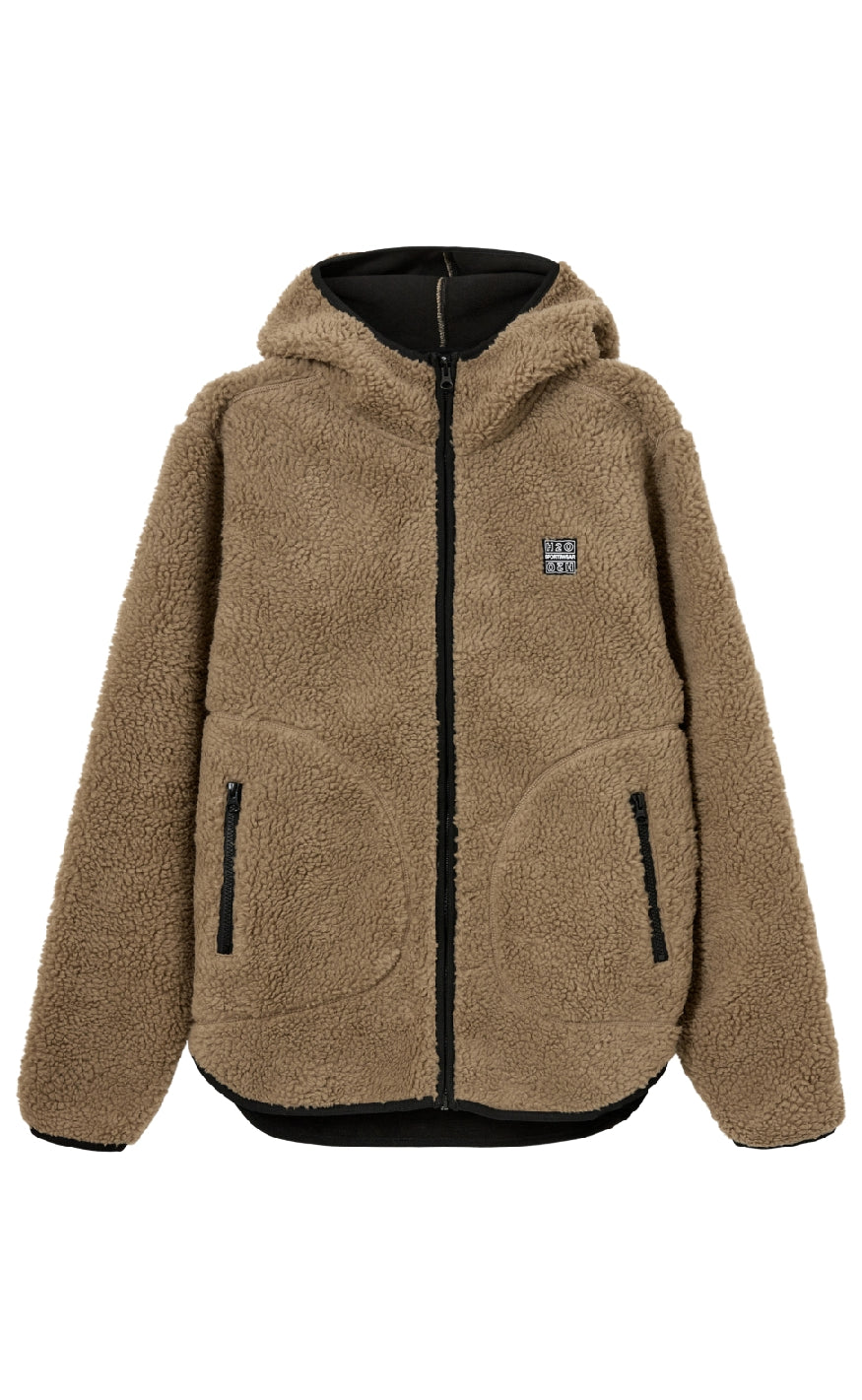 H2o Jakke Langli Hooded Pile Oak