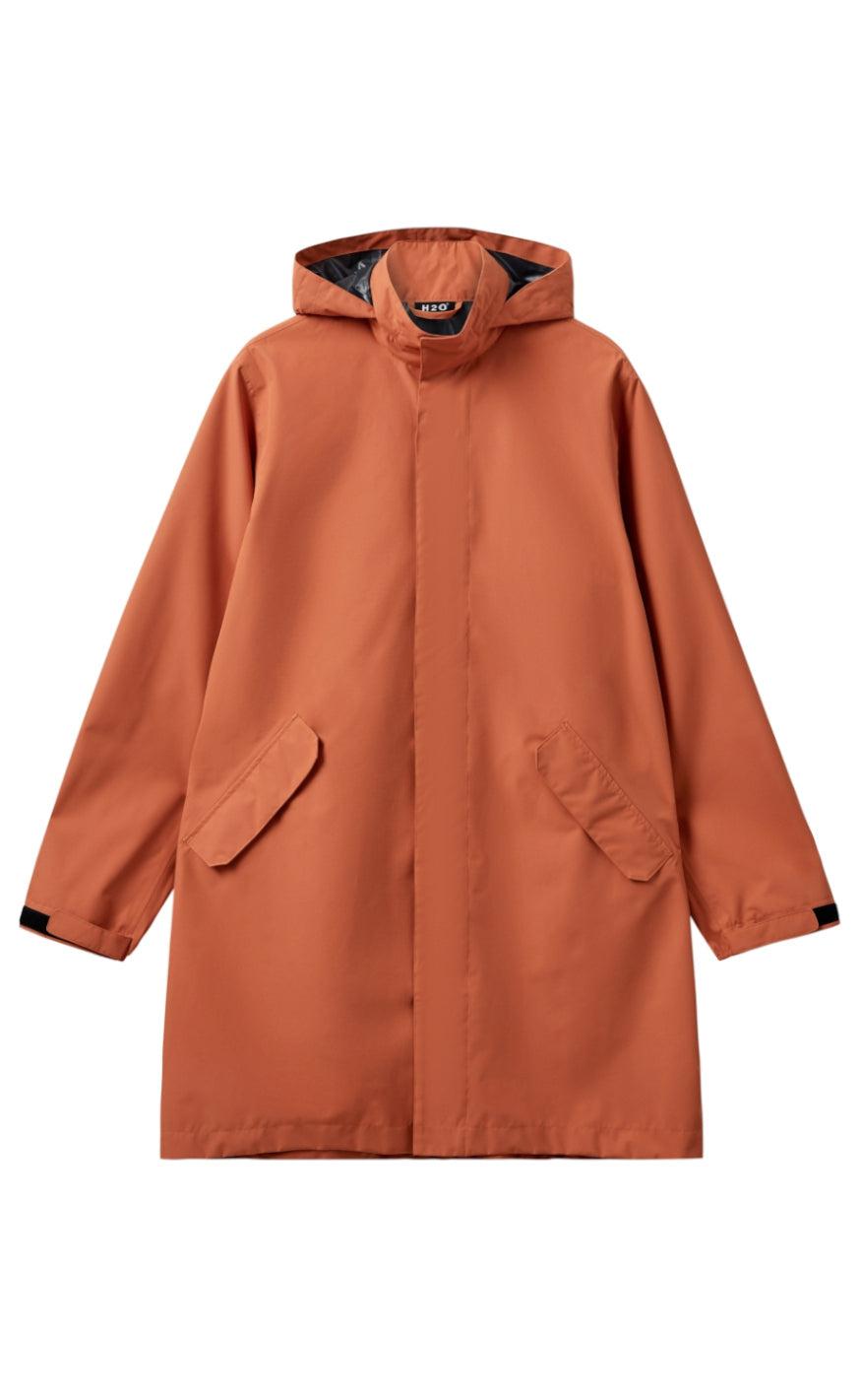 H2o Regnjakke Rømø Long Unisex Autumn Leaf