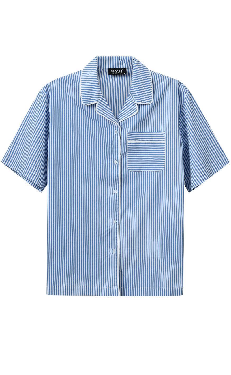 H2o Skjorte Rønne Essential Blue White Stripe