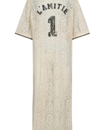 Haute   39 Amitié Kjole Lace Football Pearl