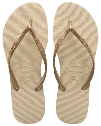 Havaianas Klipklapper   Sandal Slim Sandgrey    Gold