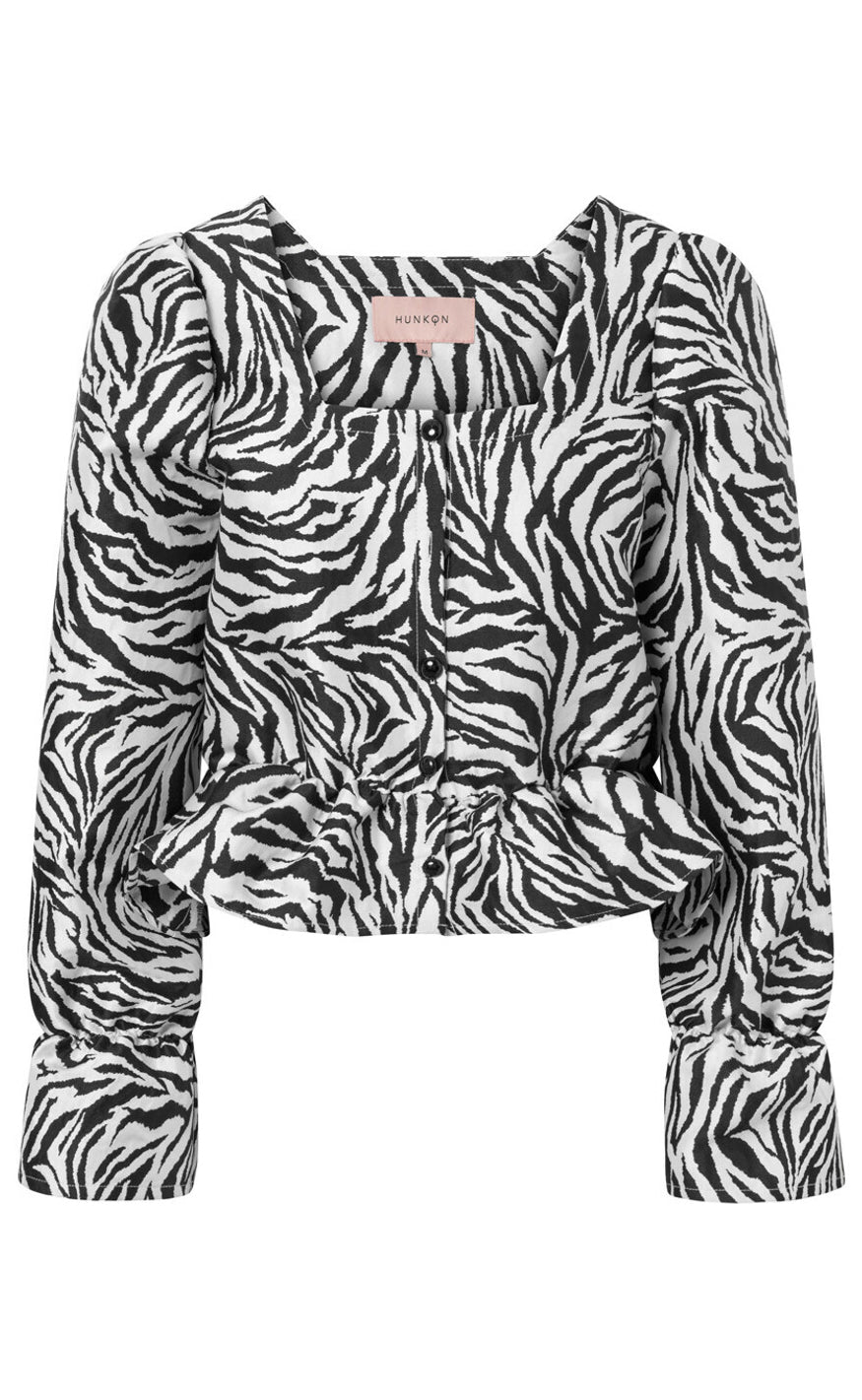 Hunkøn Bluse Sanna Zebra Striped