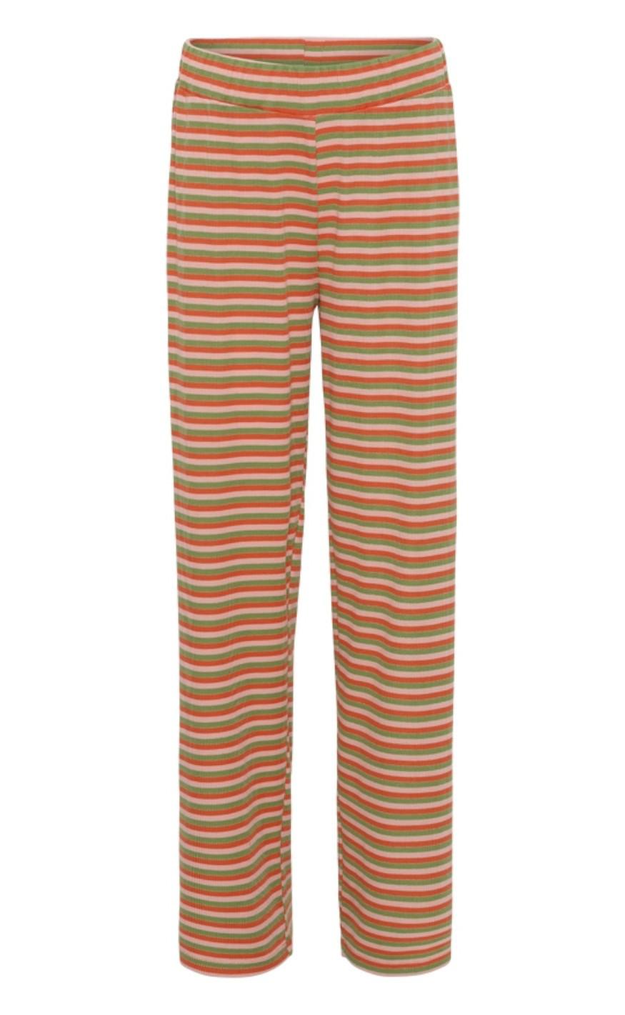 Hunkøn Bukser Ginnie Peach Striped