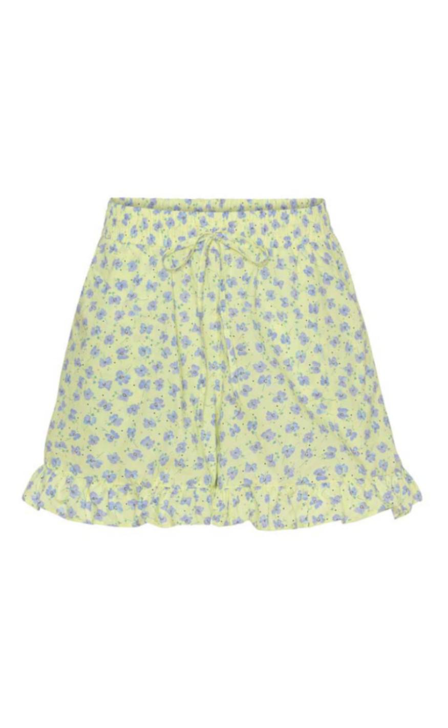Hunkøn Shorts Cecilia Yellow Floral