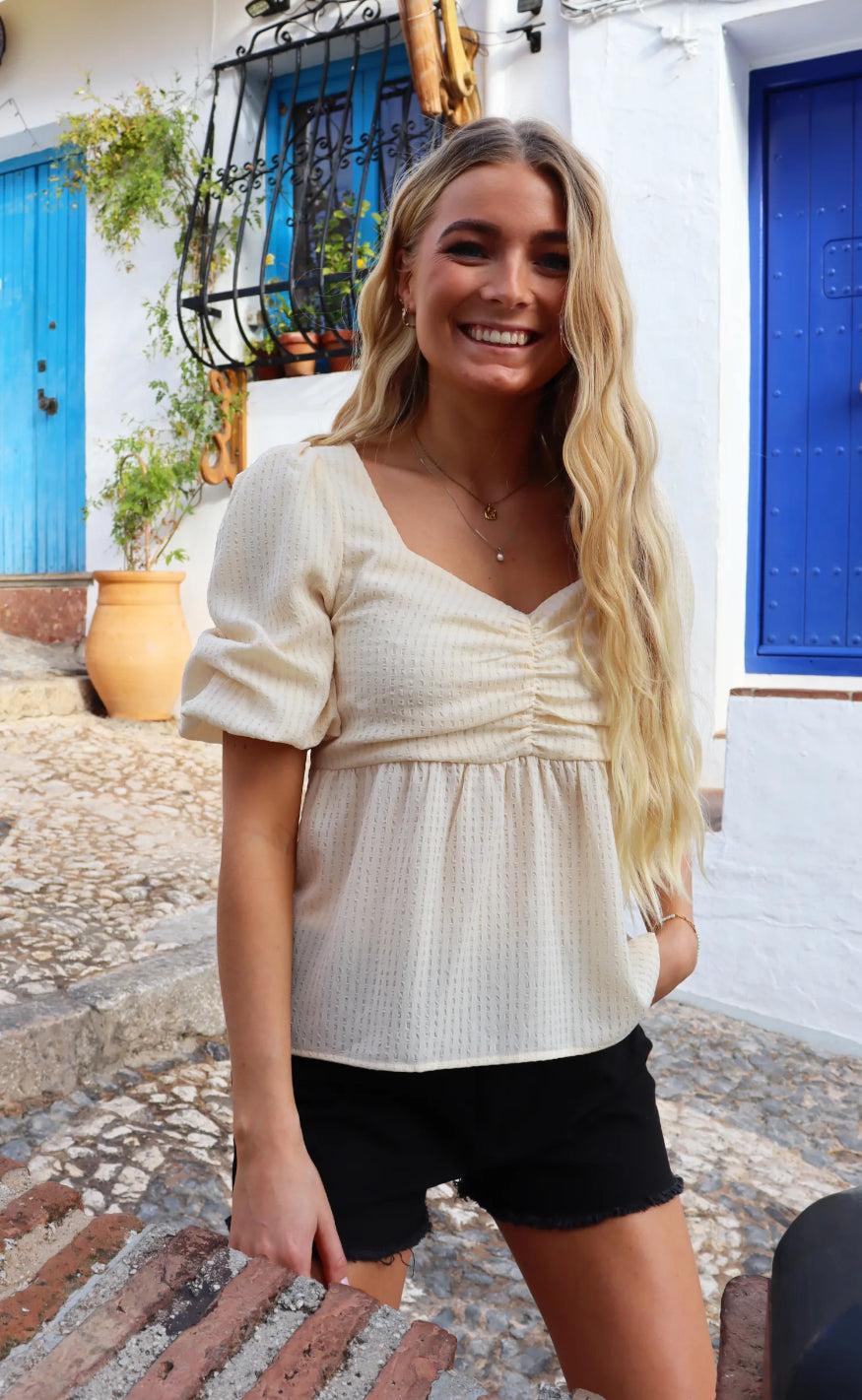 Liberté Bluse Pi Creme