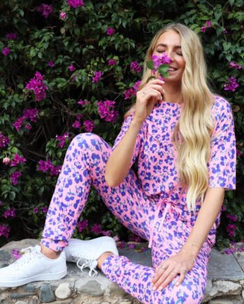 Liberté Bukser Alma Pink Purple Flower