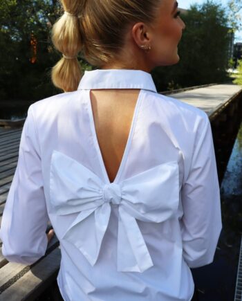 Liberte Bluse Bobo Ls Bow White
