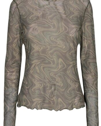 Liberte Bluse Mesh Army Twist