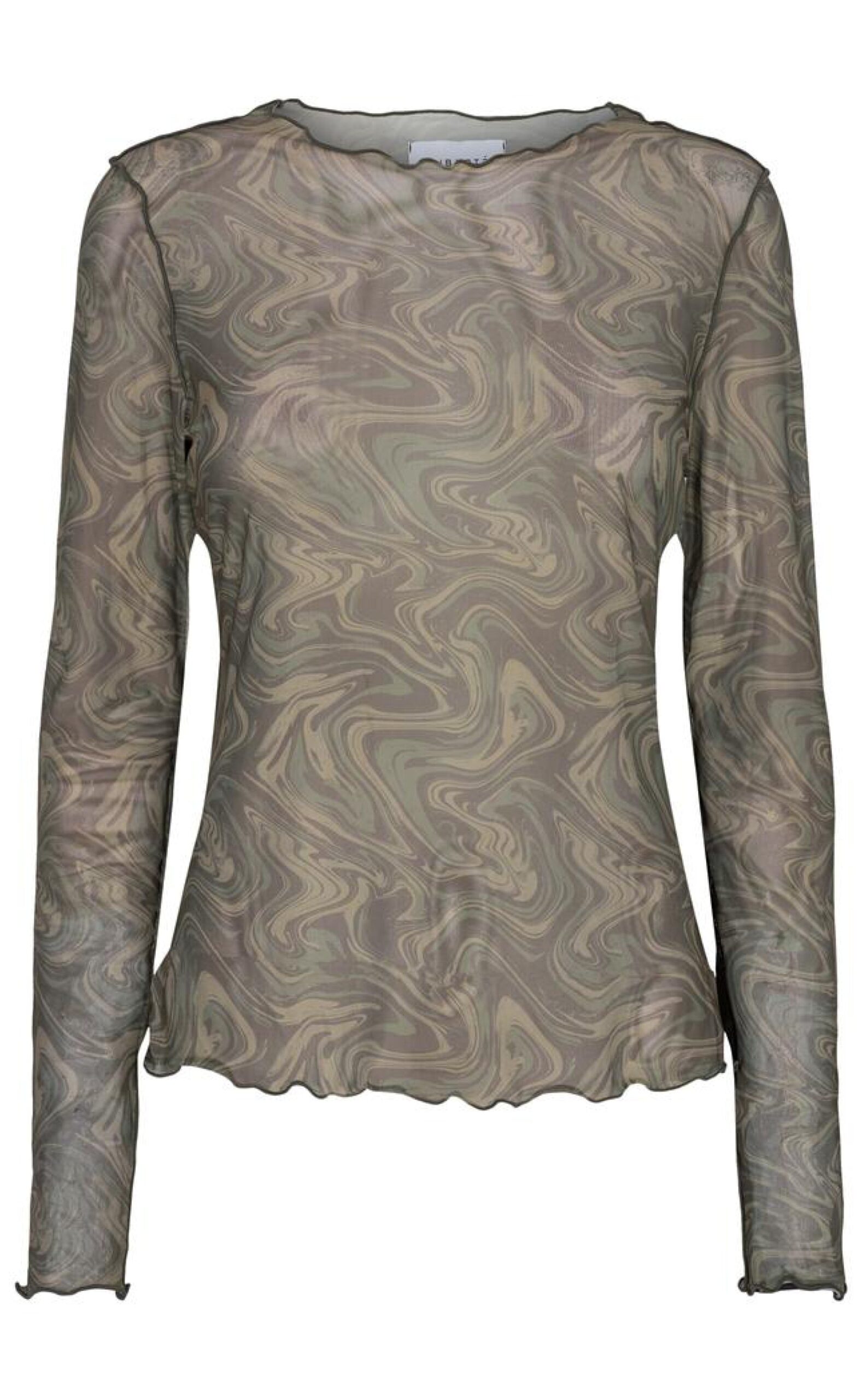 Liberte Bluse Mesh Army Twist