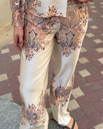 Liberte Bukser Wennise Creme Paisley