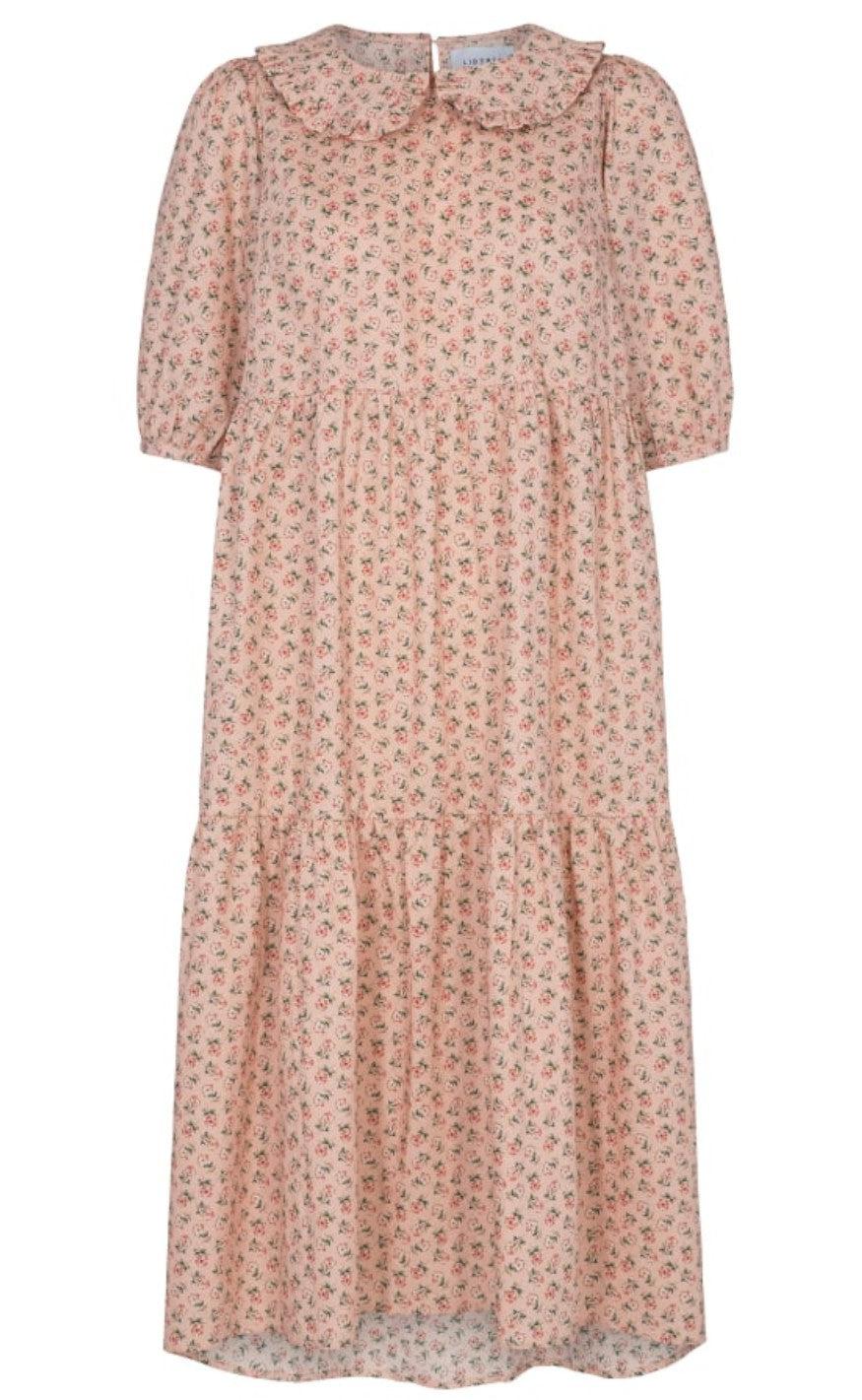 Liberte Kjole Vallie Dusty Rose Flower
