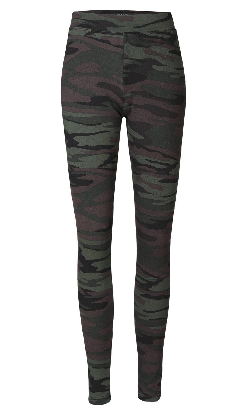 Liberte Leggings Alma Fleece Dusty Camo Dark Brown