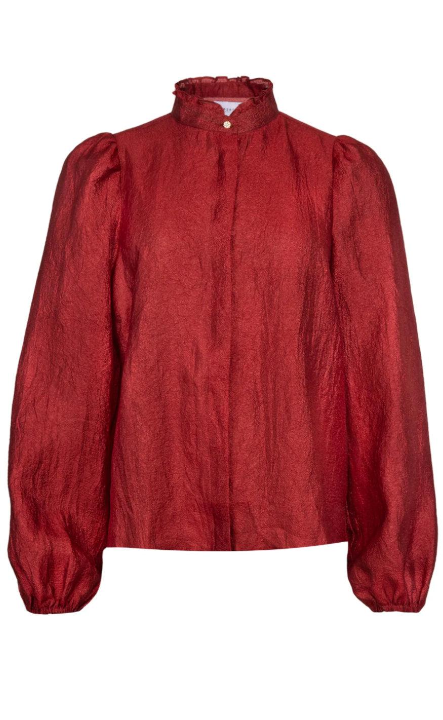 Liberte Skjorte Ianna Dark Rasberry