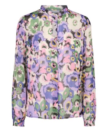 Liberte Skjorte Maggie Lavender Blurry Flower