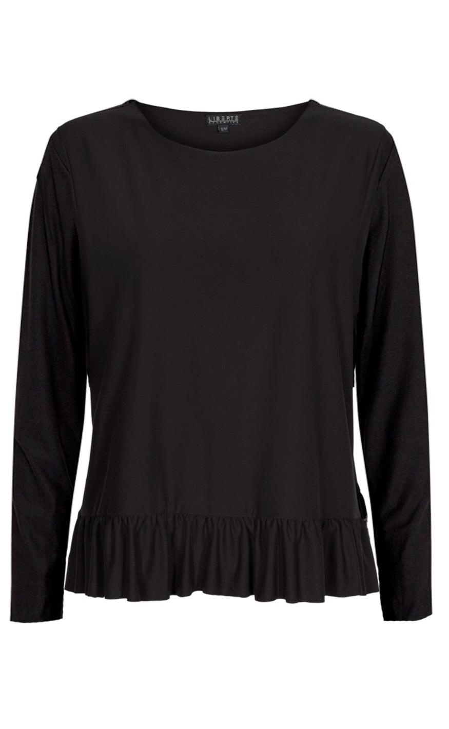 Liberte -shirt Alma Ls Frill Black