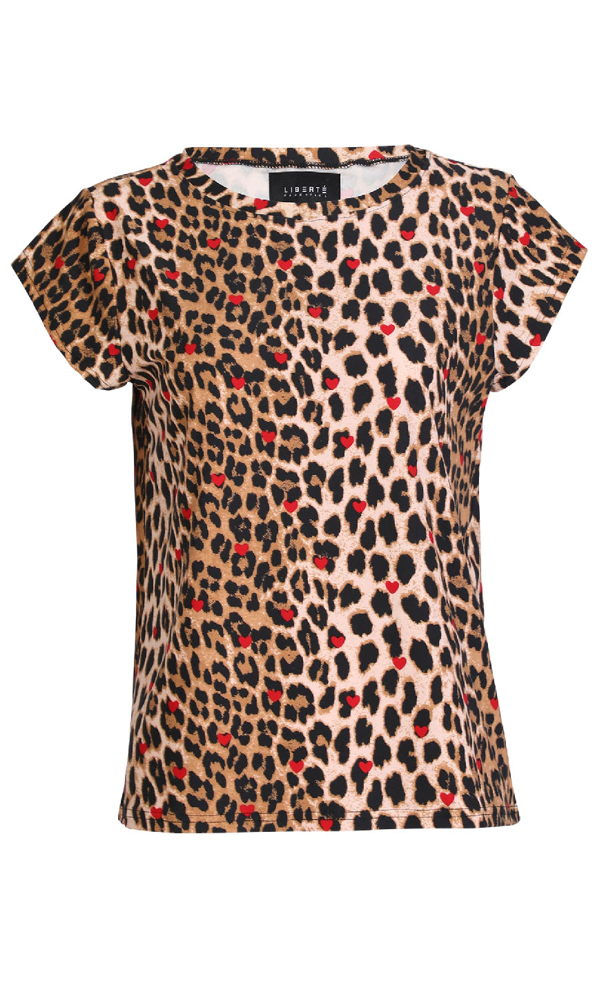 Liberte -shirt Alma Lux Leo Red Heart