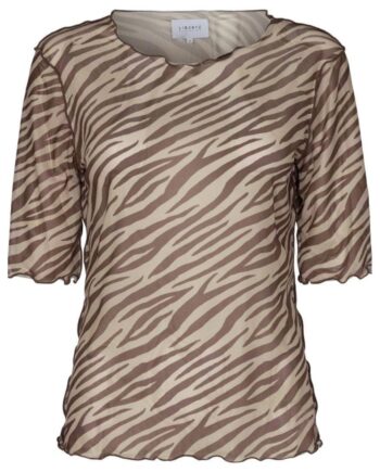 Liberte Top Mesh Brown Zebra