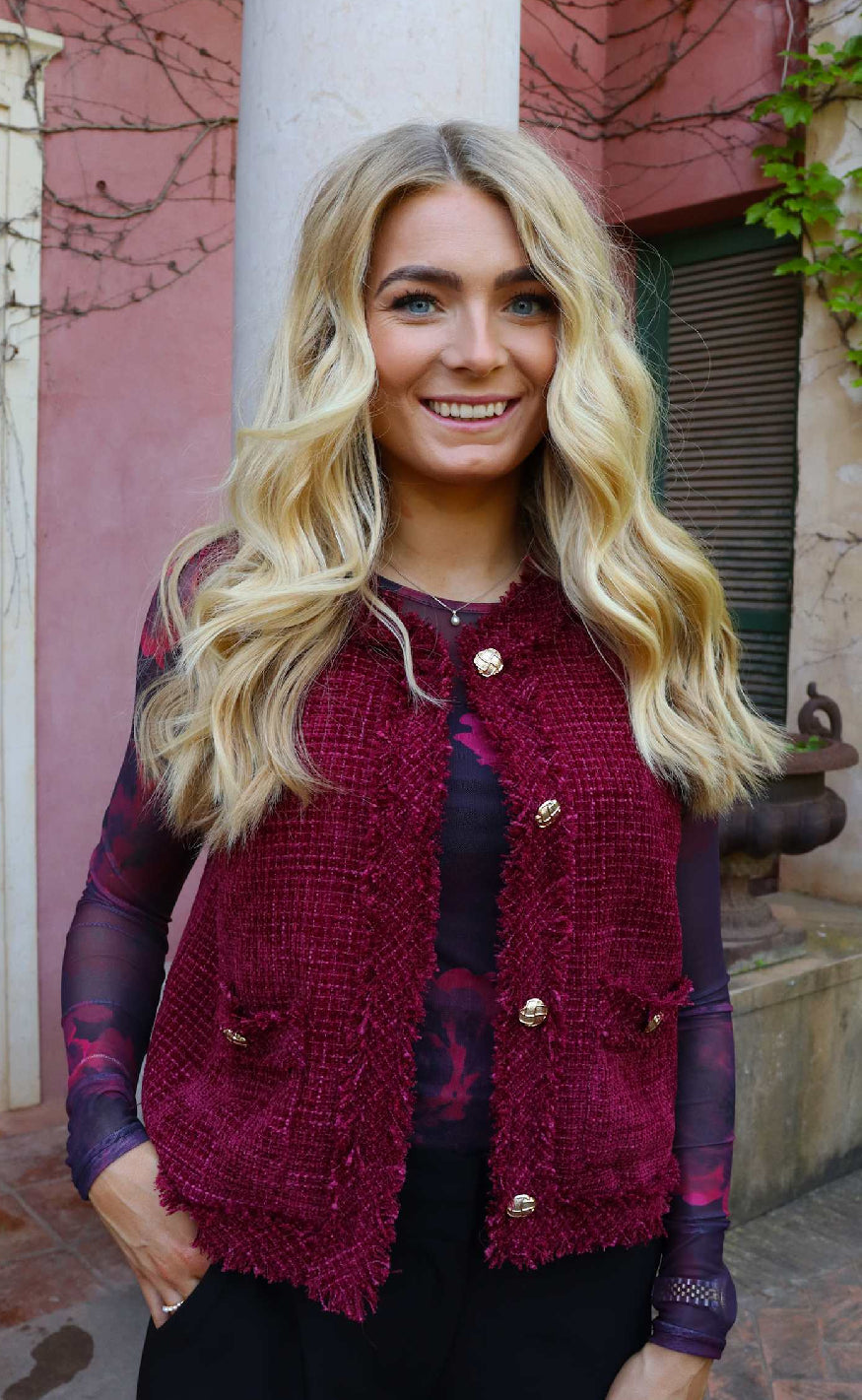 Liberte Vest Coco Bordeaux