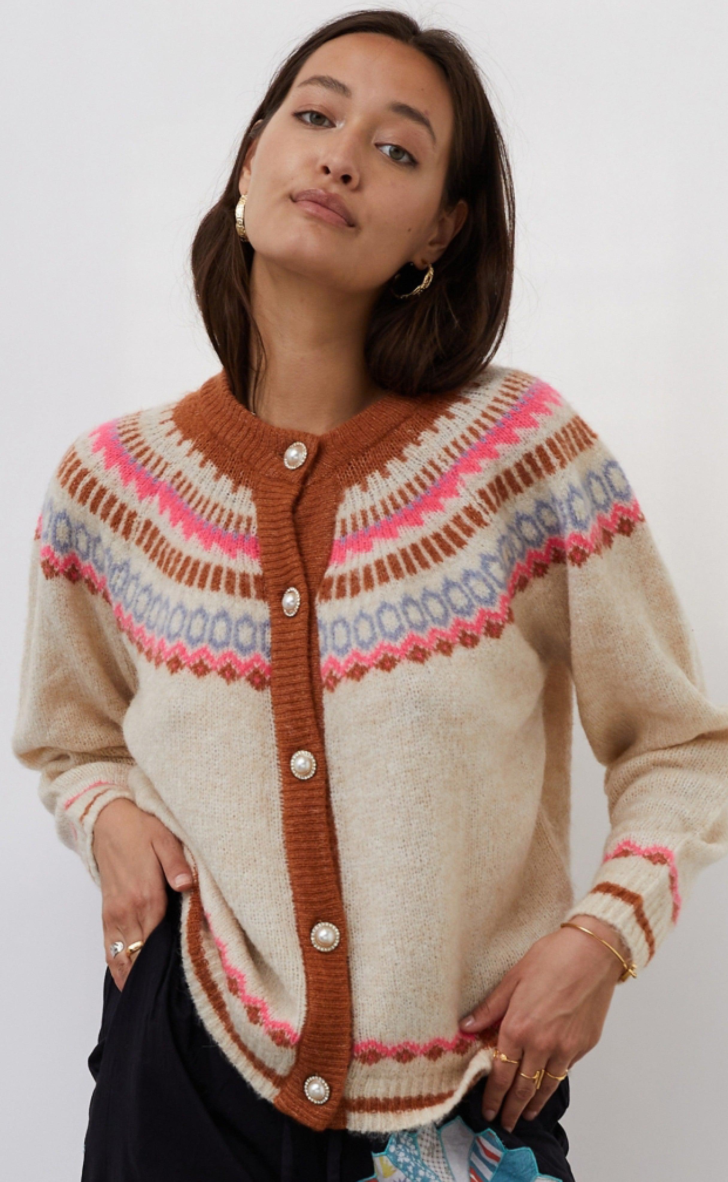 Lollys Laundry Cardigan Nova Creme
