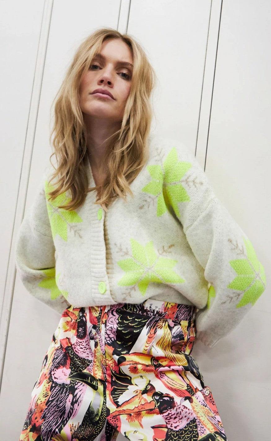 Lollys Laundry Cardigan Paisley Creme