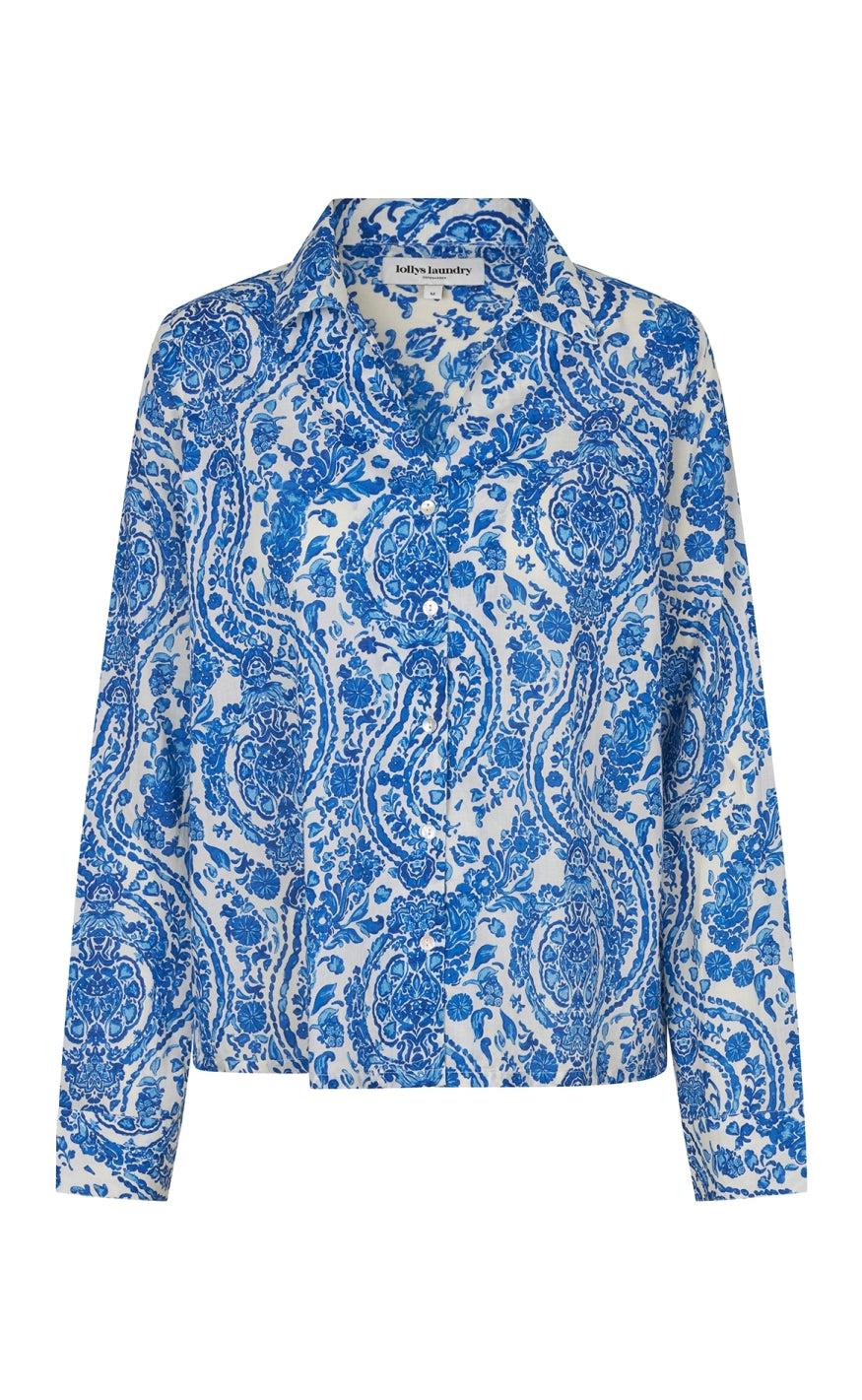 Lollys Laundry Skjorte Chloe Blue