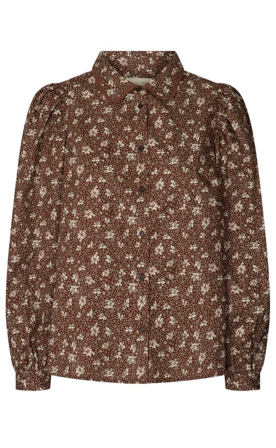 Lollys Laundry Skjorte Diddie Flower Print Brown