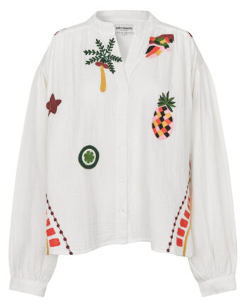 Lollys Laundry Skjorte Scottie Ls Creme