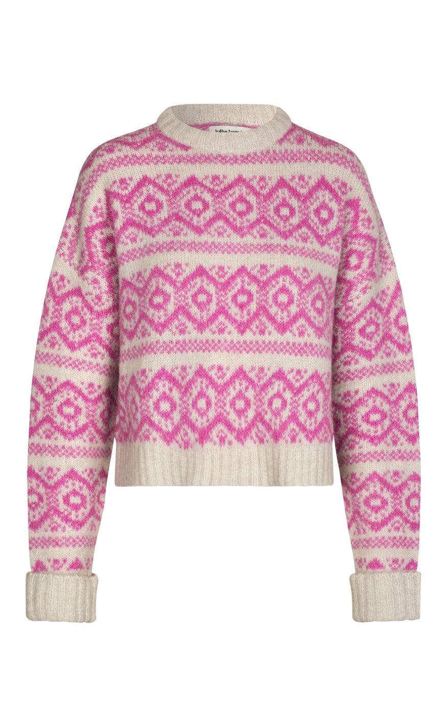 Lollys Laundry Sweater Lottie Jumper Neon Pink
