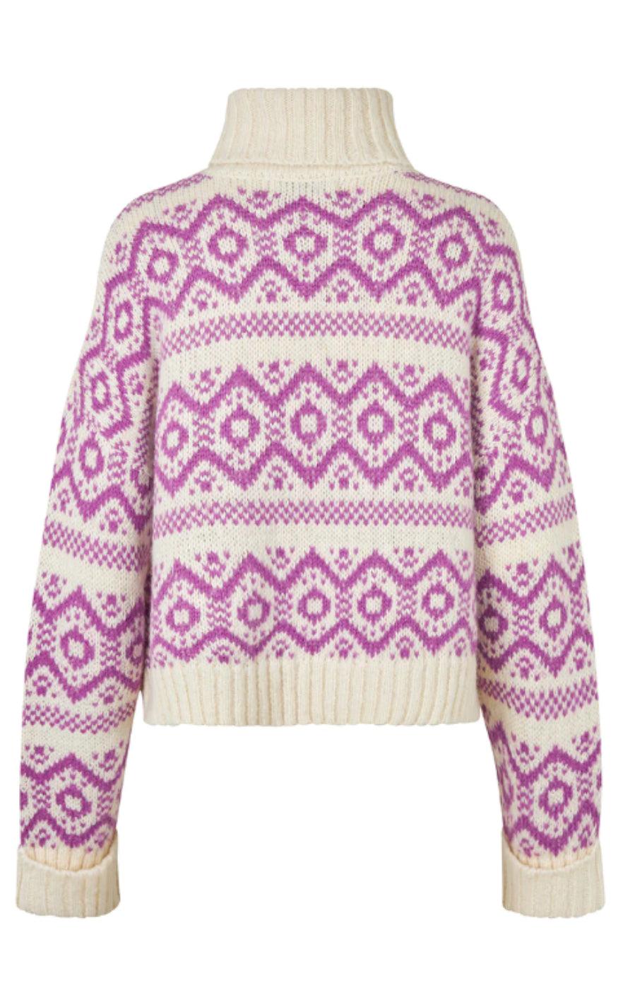 Lollys Laundry Trøje Sina Dark Lavender