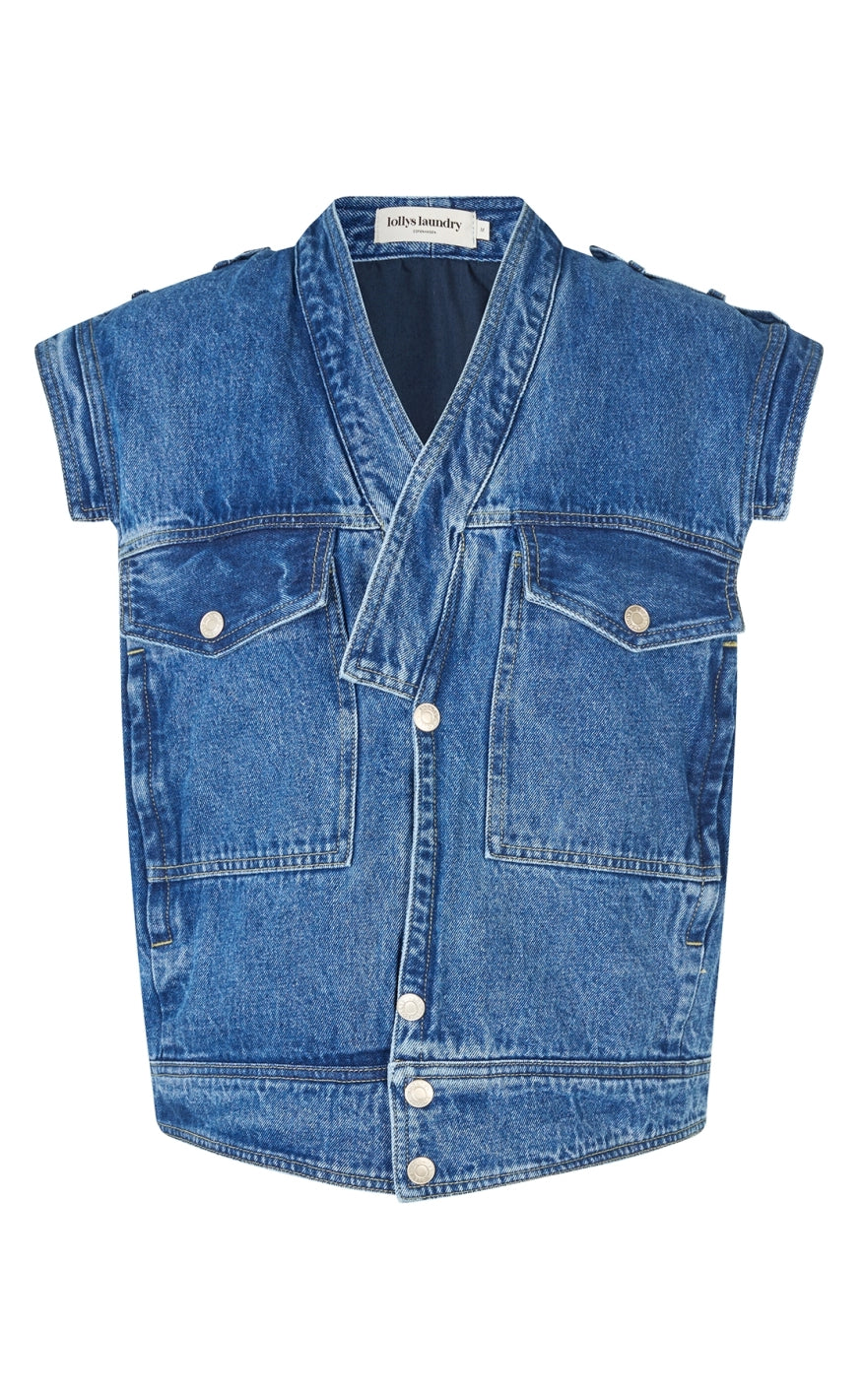Lollys Laundry Vest Sam Blue