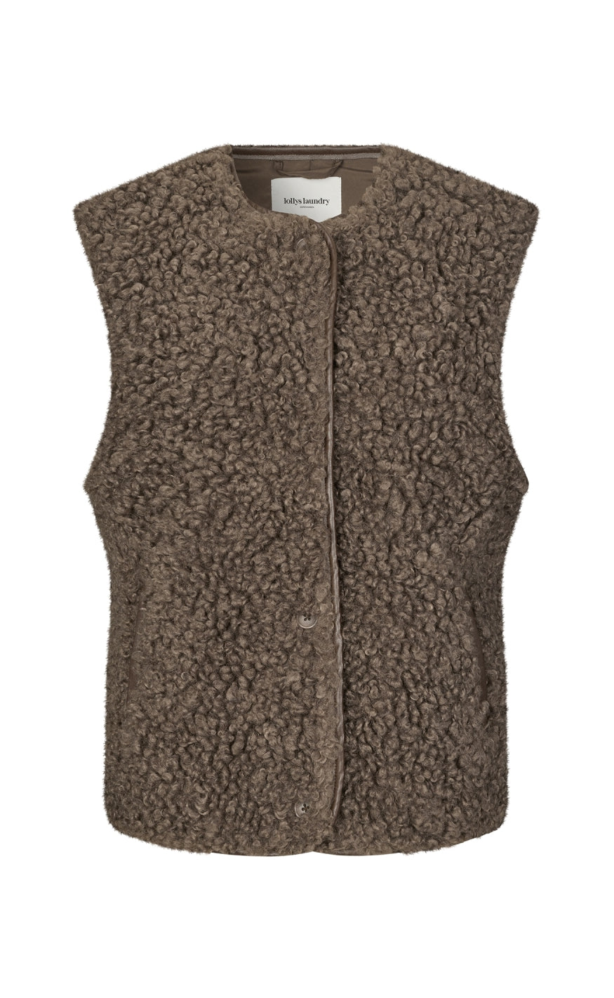 Lollys Laundry Vest Vada Ll Dark Mokka
