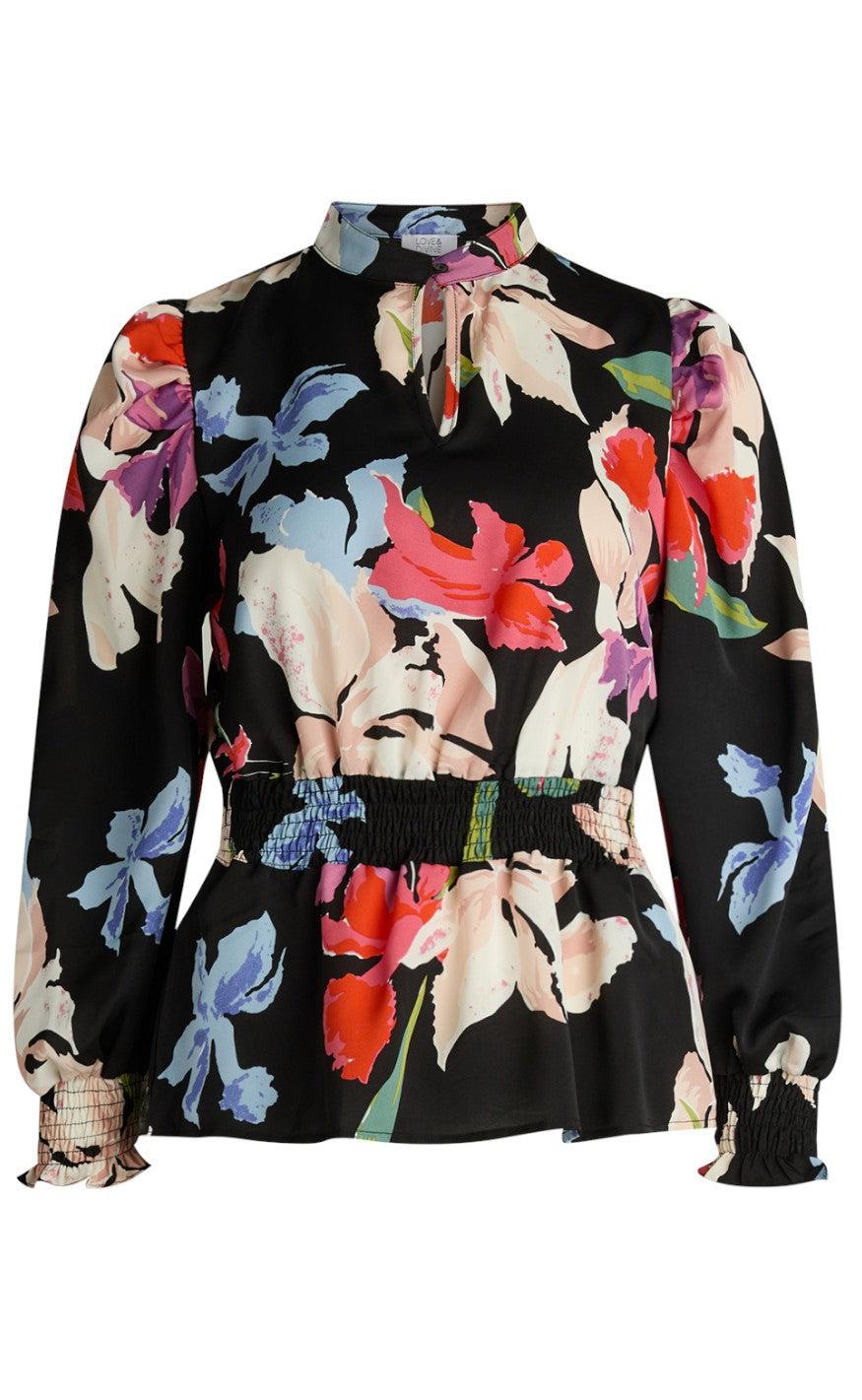 Love Divine Bluse Love775 Big Flower