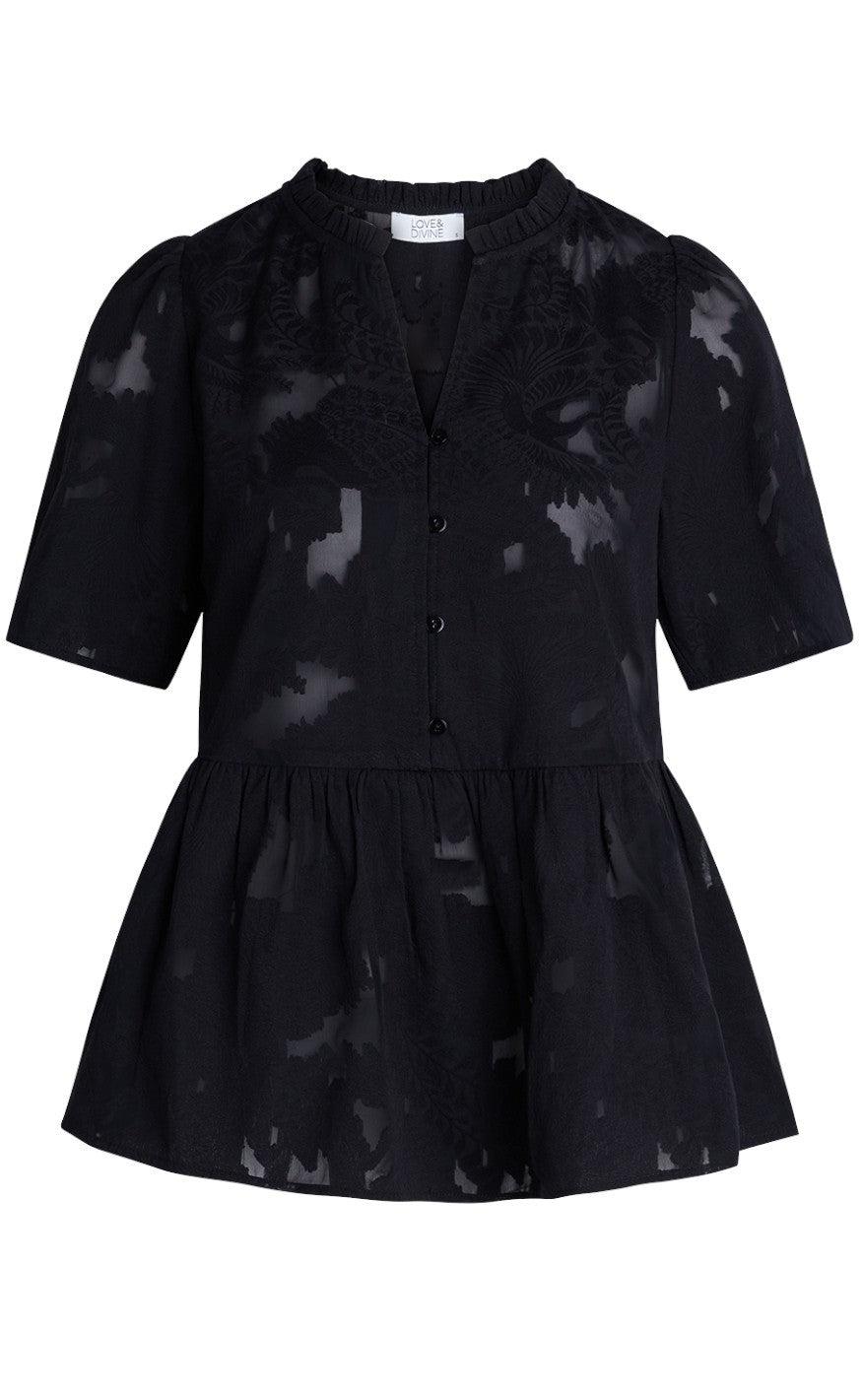 Love Divine Bluse Love749 Black