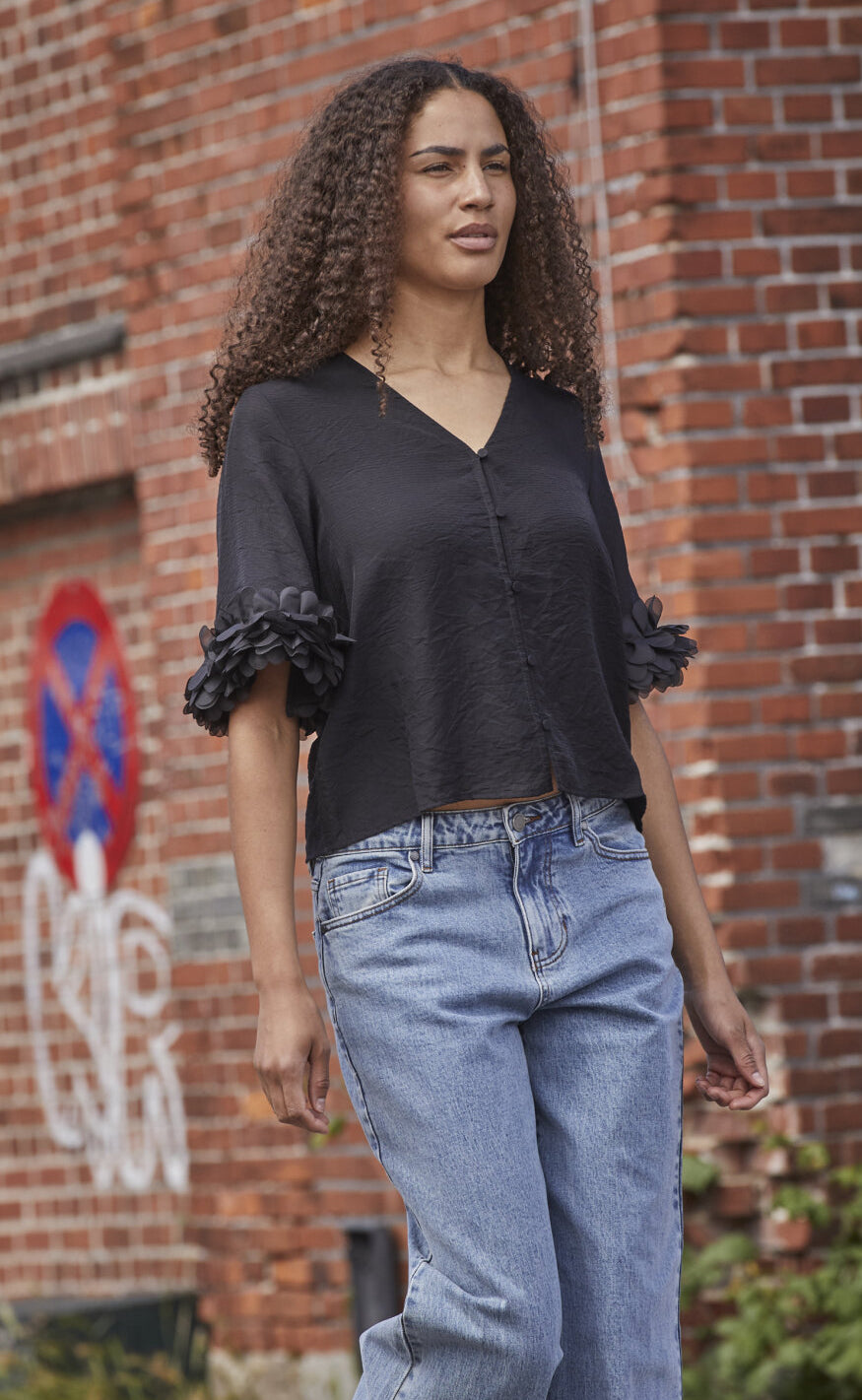 Love Divine Bluse Love1375 Black