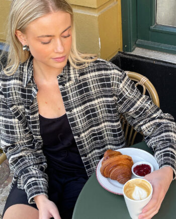 Love   Divine Bluse Love1016-  Black Check