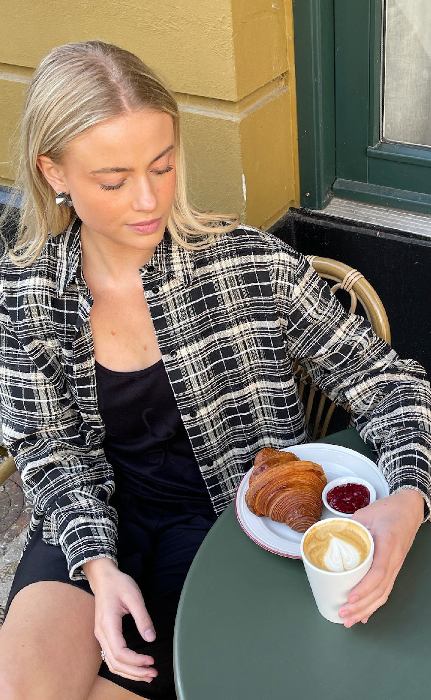 Love Divine Bluse Love1016- Black Check