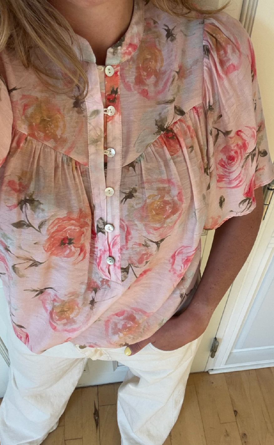 Love Divine Bluse Love1123- Coral Flower