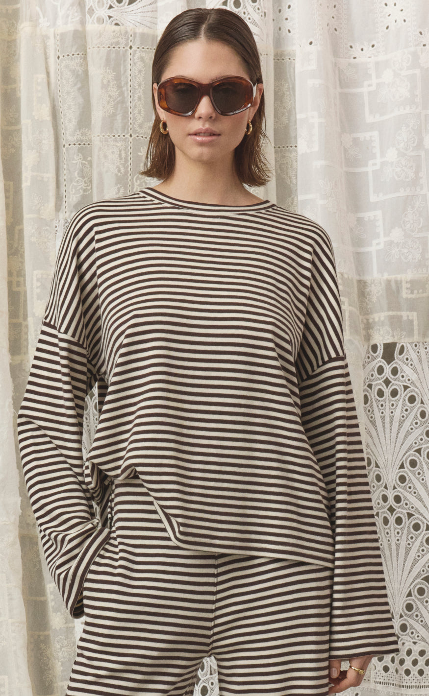 Love Divine Bluse Love1505 Cream Brown