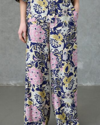 Love   Divine Bukser Love1176-  Navy Paisley