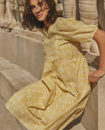 Love   Divine Kjole Love798 Retro Yellow