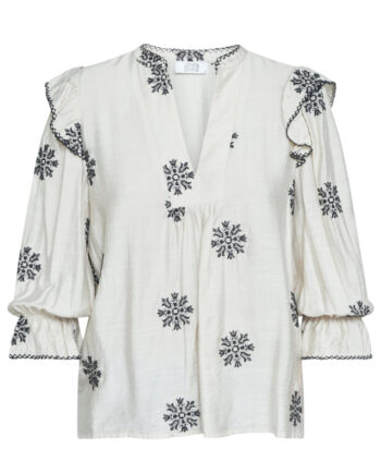 Love   Divine Skjorte Love1347 Bamboo Black Flower