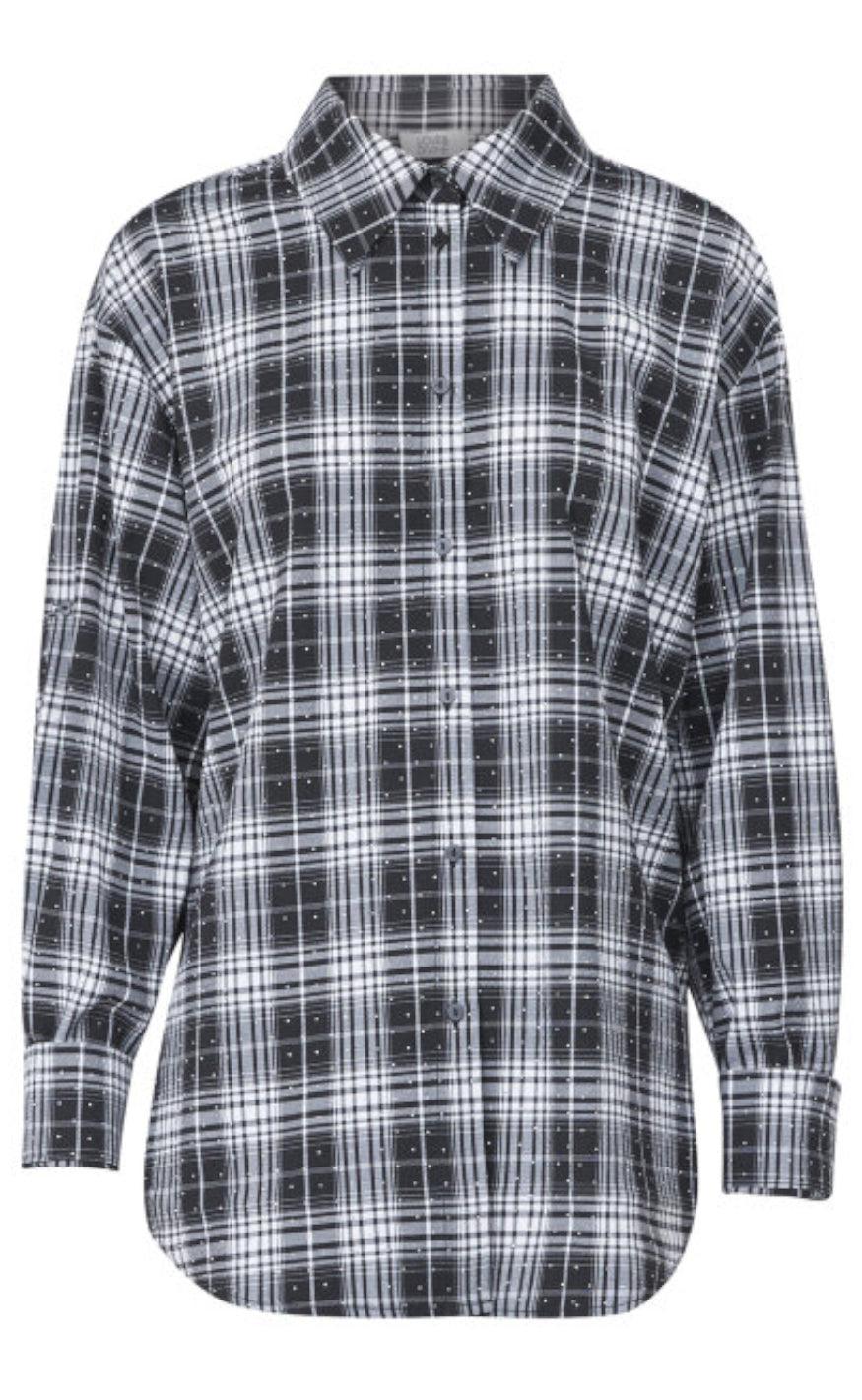Love Divine Skjorte Love1016- Black Check Stone