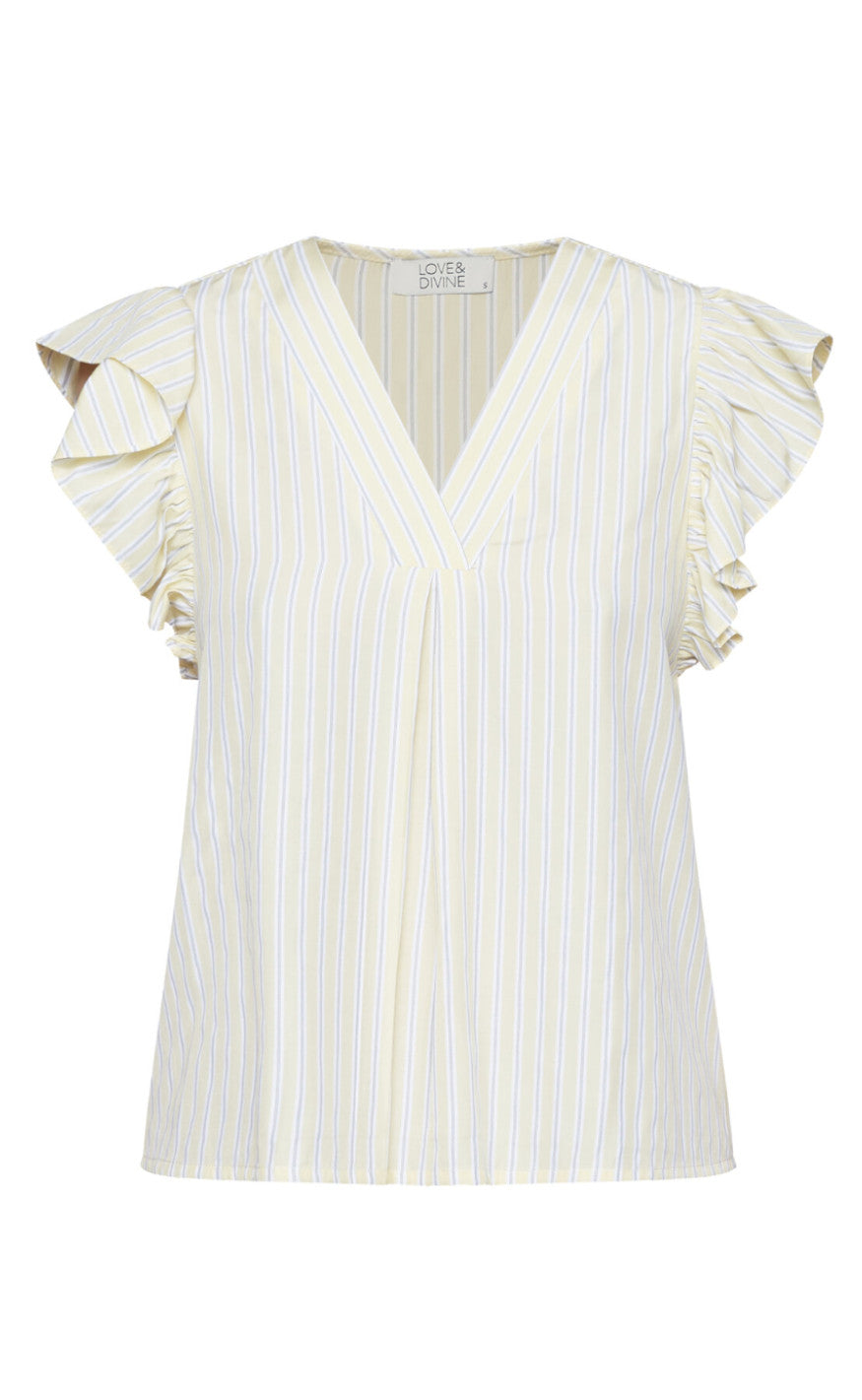 Love Divine Top Love1382 Banana Stripe